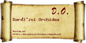 Darázsi Orchidea névjegykártya